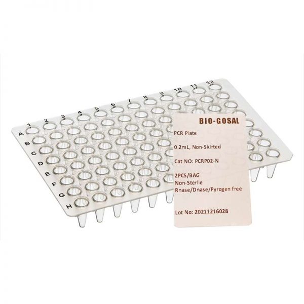 Placa PCR Semi- Skirted 0.2ml 2pcs